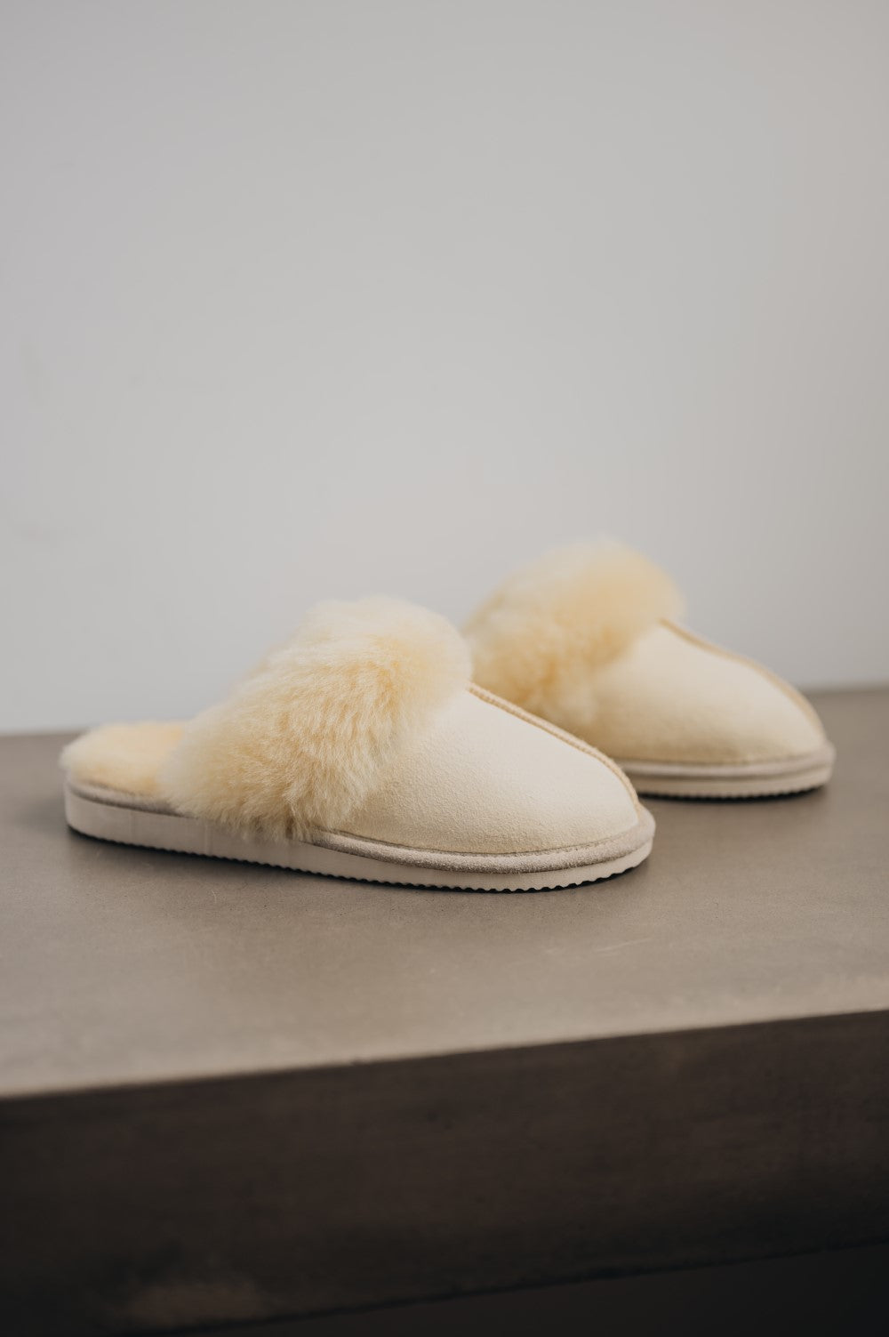 Womens Sheepskin Slipper with sole Slip on