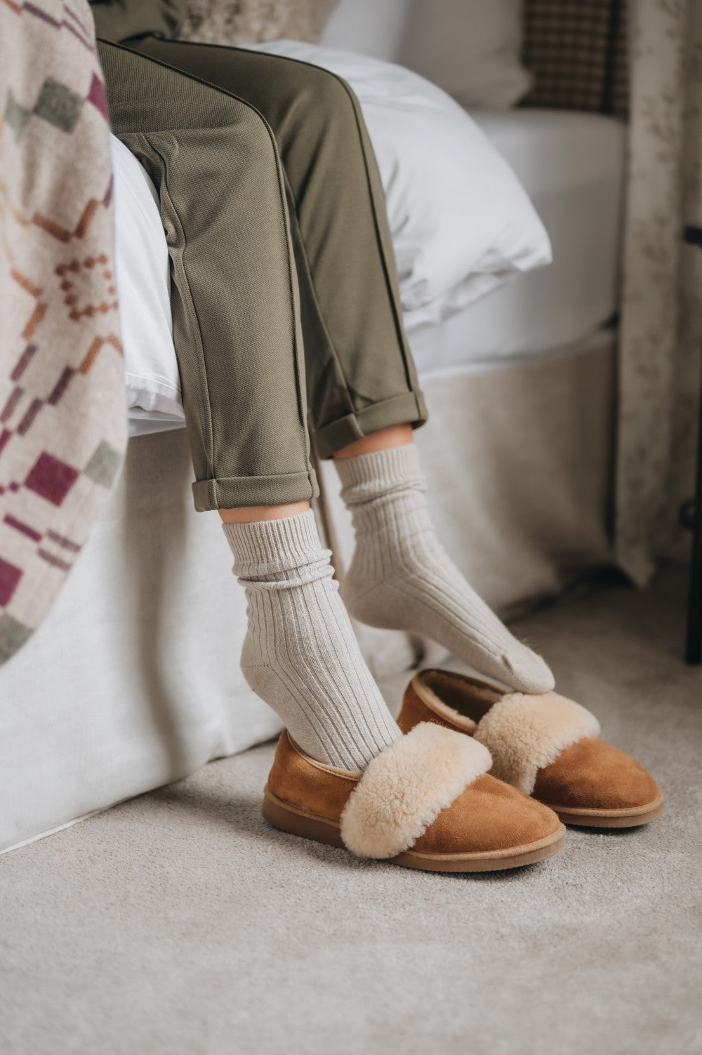 Westmorland Sheepskins women’s slipper boots made from luxurious sheepskin for year-round wear High-quality