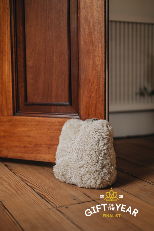 waste less door stop in oatmeal