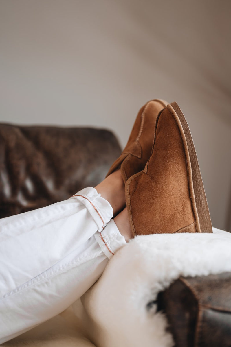 Men s Sheepskin Slipper Boots Westmorland Sheepskins