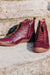 Burgundy Leather Hand crafted Ladies Boots from Safe Step in Europe