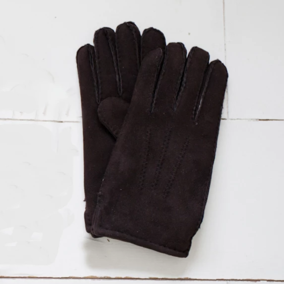 Ladies Sheepskin Glove in brown