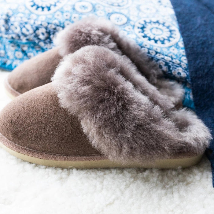 West morlands Sheepkins Slippers for Women in grey