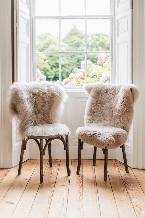 Nude Long & Short Haired Icelandic Sheepskin Rug