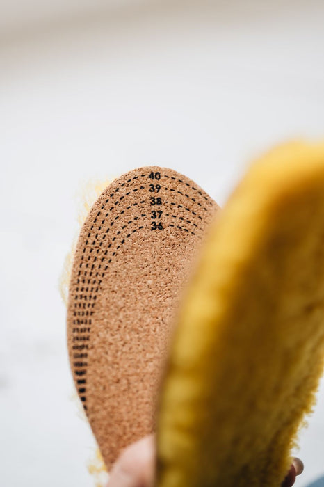 Sheepskin Insoles Cuttable Cork (Edit)