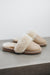 Slip on Sheepskin Slipper For Women in nappa leather soft and warm natural