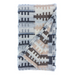 Wool throw with a FOREST woven tree pattern in cream, beige, brown and grey -by Melin Tregwynt