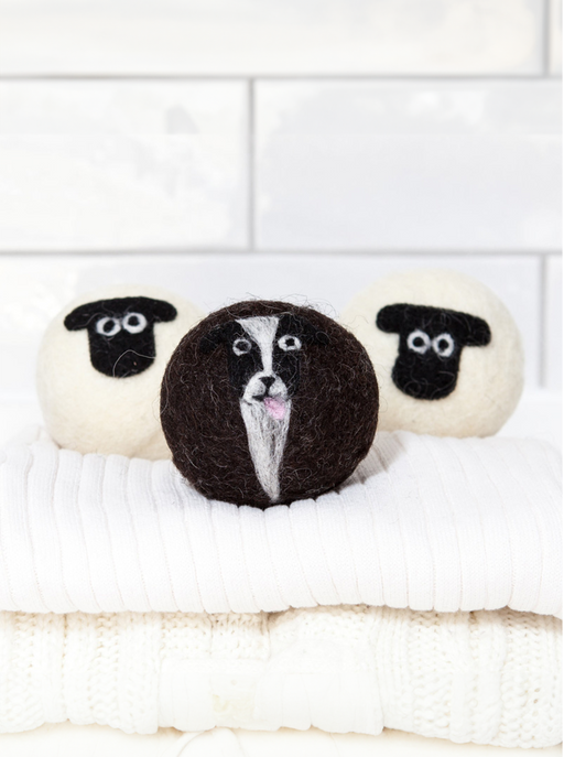 Sheep Dog design Wool Pet Play Ball by Little Beau Sheep