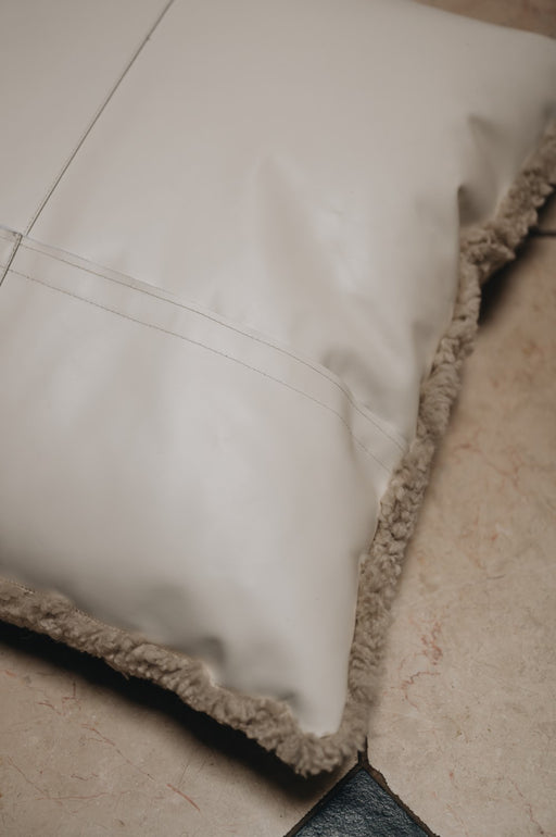 Leather Backed Sheepskin Floor Cushion