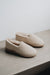 Vanilla coloured sheepskin slippers