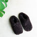 dark brown sheepskin slip on mule slipper for women in Jenny style by shepherd