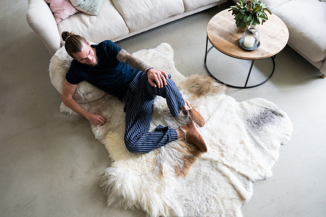 Multilayer Melange Icelandic Sheepskin Rug