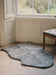 Waste less sheepskin rug in marengo grey