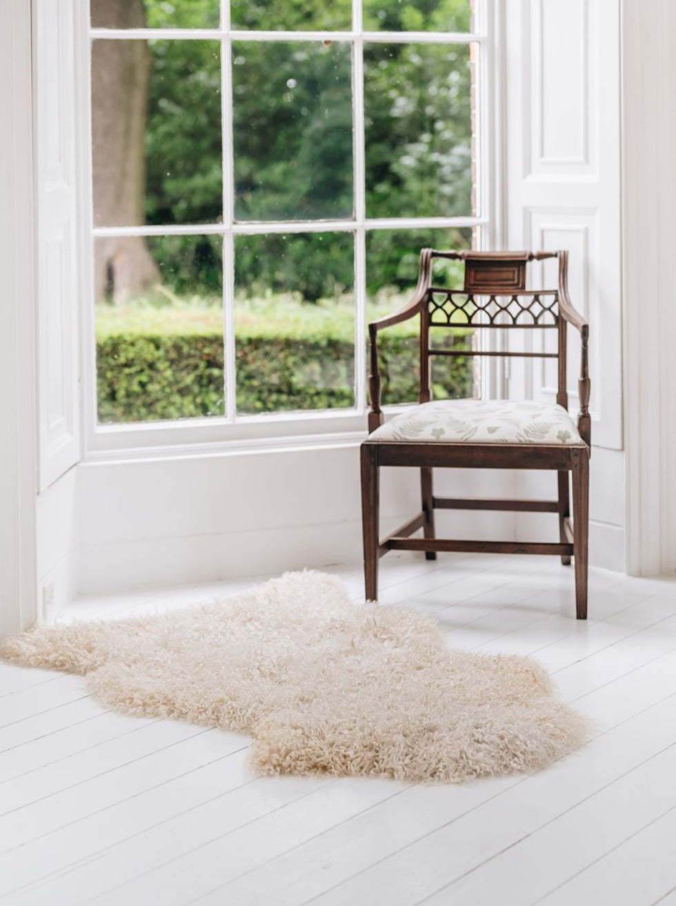 British Leicester long sheepskin wool natural 