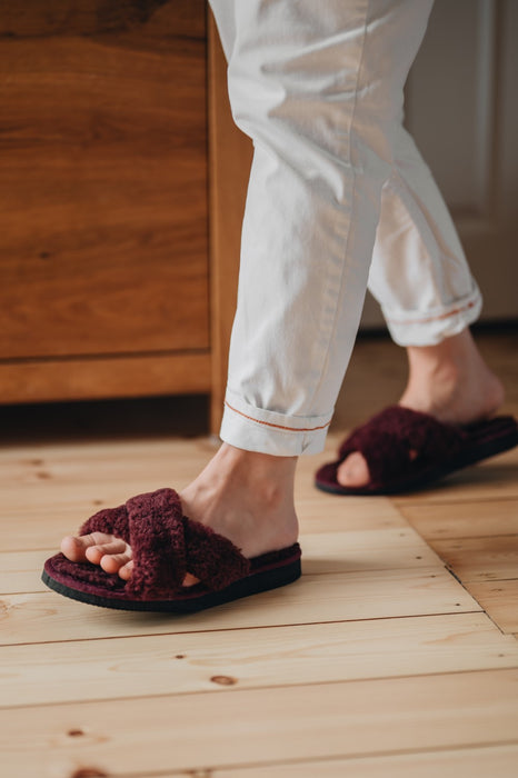 Women's Sheepskin Slide Slippers - DORIS