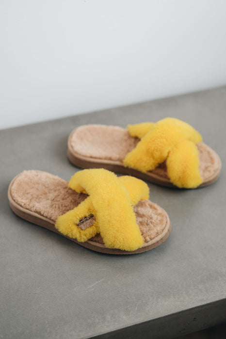 Women's Sheepskin Slide Slippers - DORIS