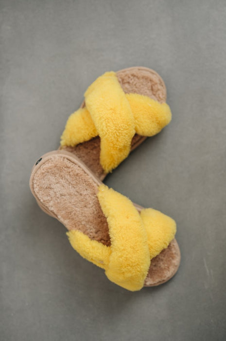 Women's Sheepskin Slide Slippers - DORIS