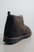 Erin soft merino shearling slipper boot for women - dark brown reverse panel