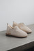 Vanilla coloured ankle-high men’s sheepskin slipper - Henry profile view