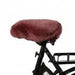Sheepskin Bike Seat Cover Marsala.