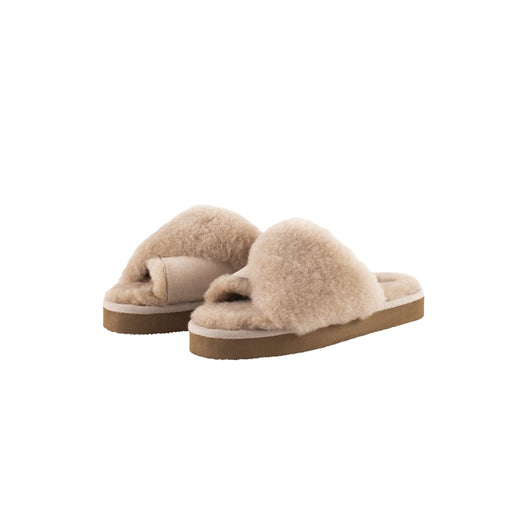 Lydia sheepskin slider slipper by shepherd of sweden in honey for women