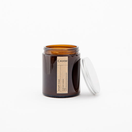 Amalfi Coast Jar candle from CAHM. A fresh Sea aroma with notes of wild freesia, fresh lime and lavender.​​