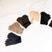 Women's Sheepskin Gloves with turn up cuffs, in different colours.
