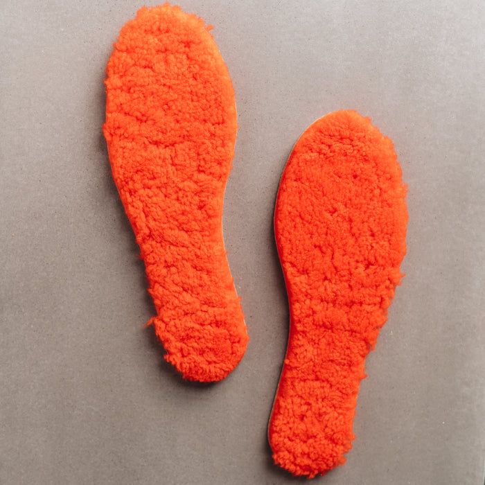 Orange AW22 Sheepskin and Cork Cuttable Insoles.