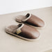 Walnut Brown colour of Huw Slip On Sheepskin Slippers.