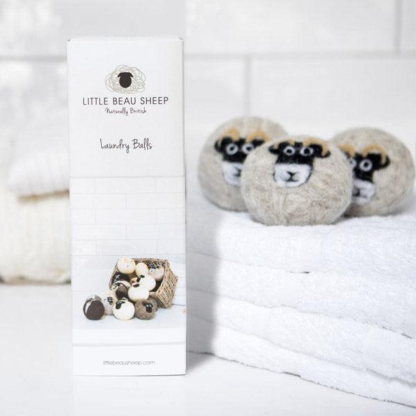 Wool Laundry Balls from little Beau Sheep (Swaledale)