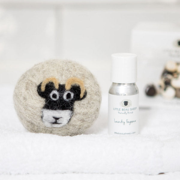Swaledale Wool Laundry Ball and Oil by Little Beau Sheep