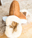 Style Mariette Soft soled slipper made from 100% sheepskin in cognac colour for women 