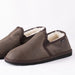 shepherd of sweden sheepskin slippers with a hard sole in oiled antique colour for men