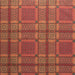 Copper reverse fabric for Orange Melin Tregwynt Knot Garden Woven Wool Throw. A rusty copper colour, with detail pattern in rust red, pale orange and grey.