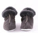 front view of Mariette shepherd slippers made from 100% sheepskin with soft sole