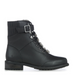 Emu Australia Women's Black Leather Boots. Black Leather Boots with sheepskin shoe tongue, black laces and detailing.